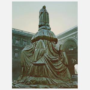 Christo, "Wrapped Monument to Leonardo"