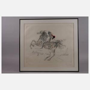 Salvator Dali, Reiter vor Landschaft