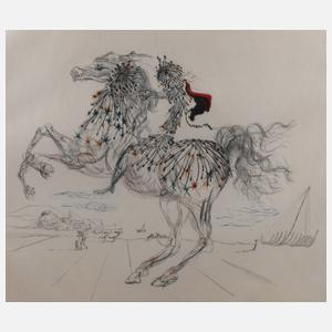 Salvator Dali, Reiter vor Landschaft