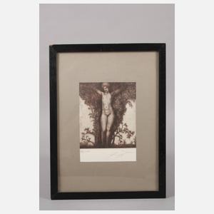 Prof. Ernst Fuchs, Zwei Radierungen