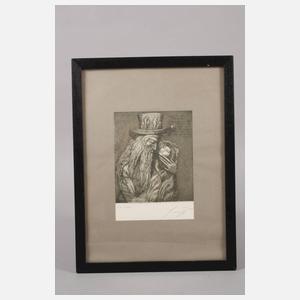 Prof. Ernst Fuchs, Zwei Radierungen