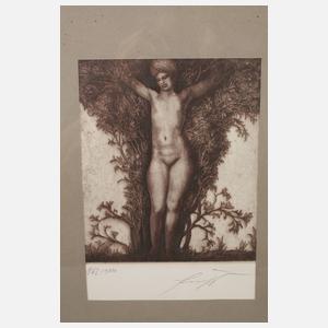 Prof. Ernst Fuchs, Zwei Radierungen