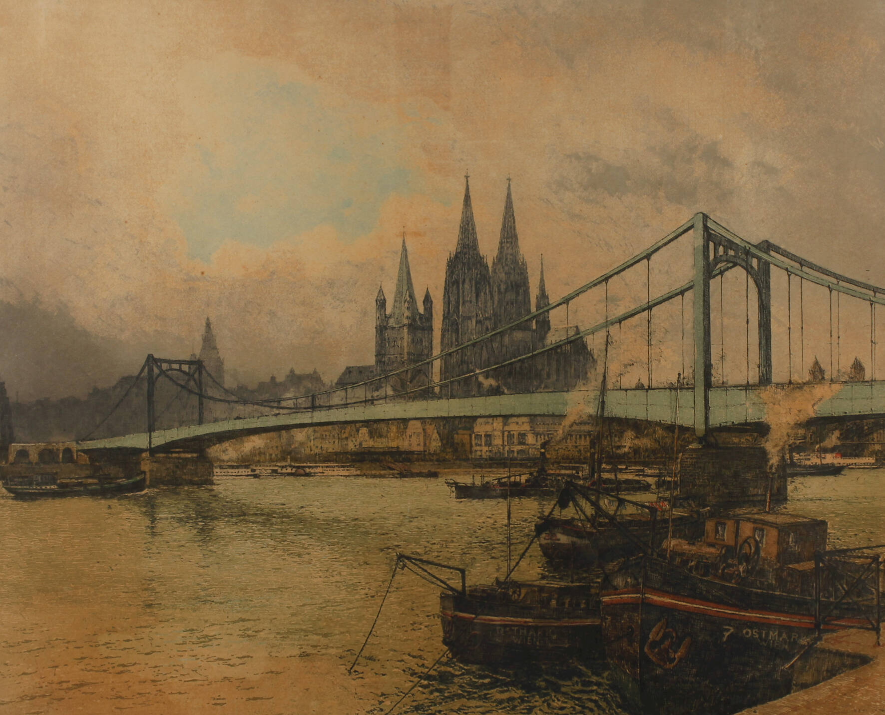 Prof. Luigi Kasimir, Blick auf den Kölner Dom