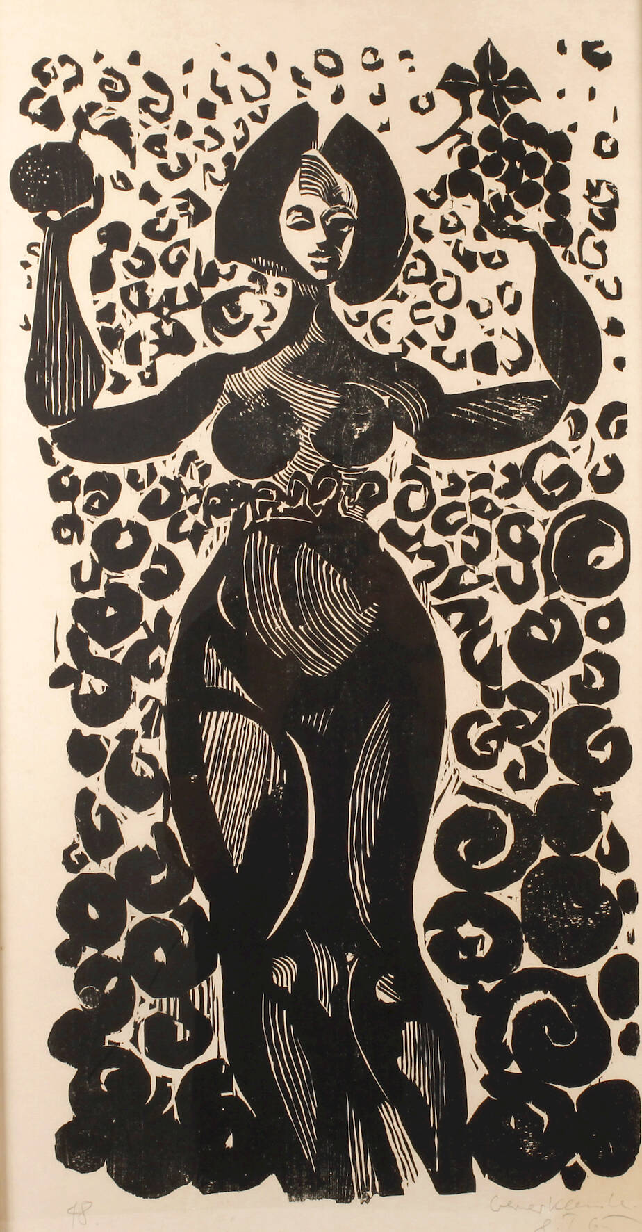 Werner Klemke, Stehende mit Früchten