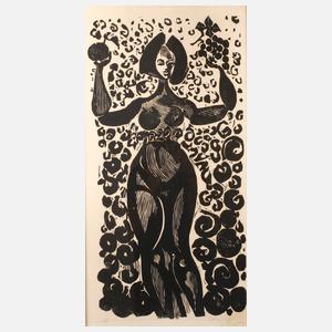 Werner Klemke, Stehende mit Früchten