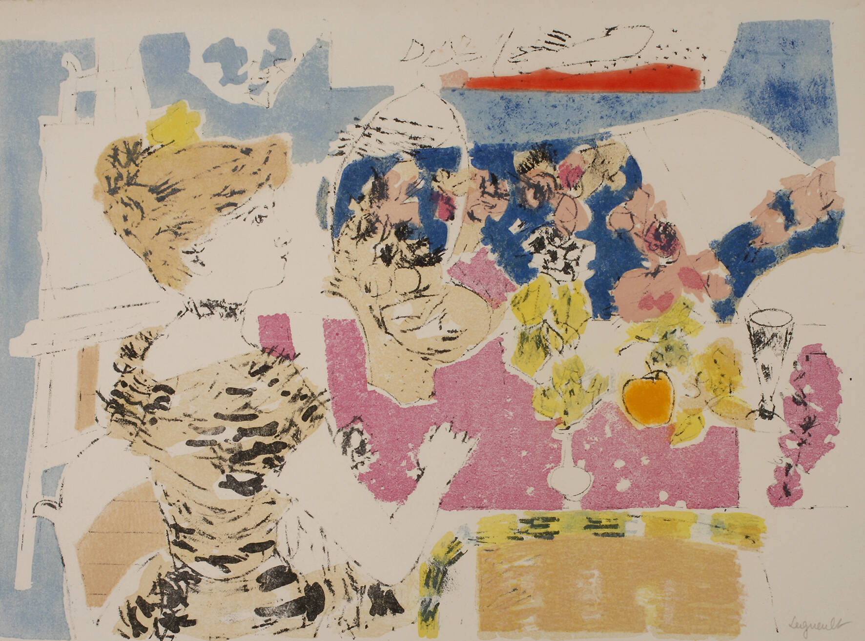 Raymond Legueult, Frau im Interieur