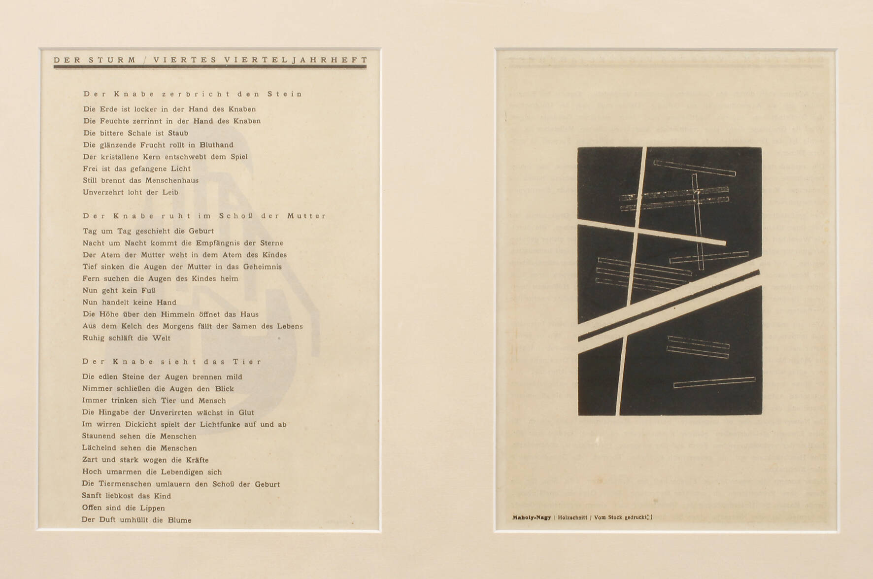 László Moholy-Nagy und A. Berger, zwei Grafiker