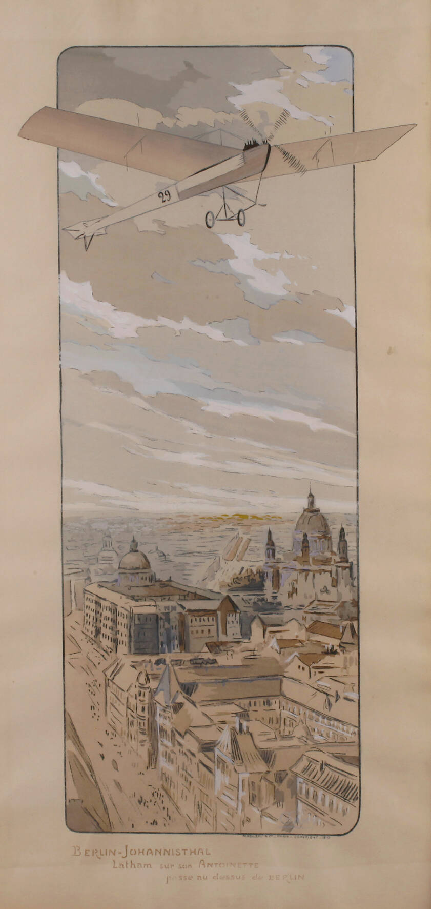 Marguerite Montaut, Überflug von Berlin