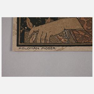 Koloman Moser, "Lesendes Mädchen"