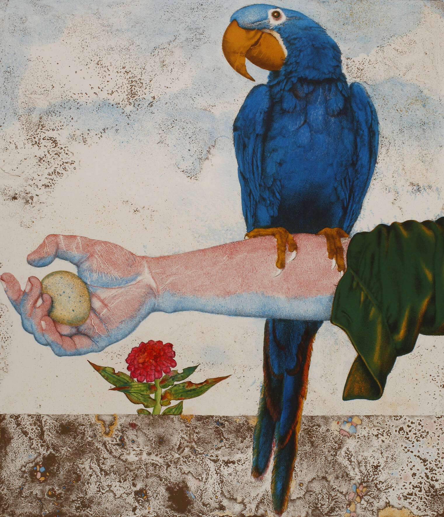 Michael Prechtl, "Papagei Arm & Ei"