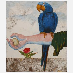 Michael Prechtl, "Papagei Arm & Ei"