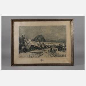 Martin Schöne, Winter im Dorf