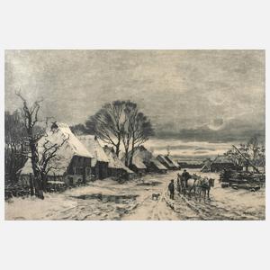 Martin Schöne, Winter im Dorf