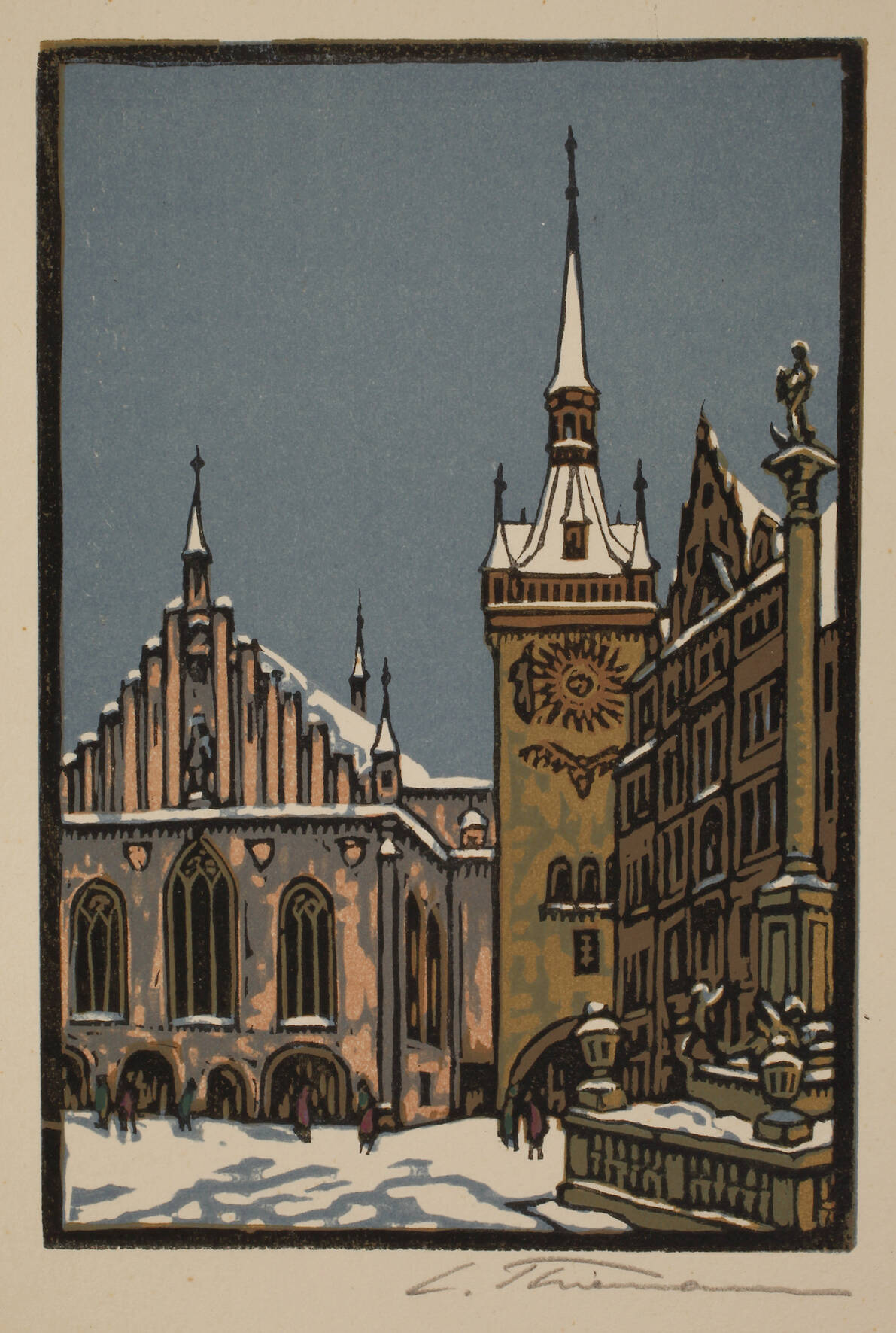 Carl Theodor Thiemann, Münchenansicht