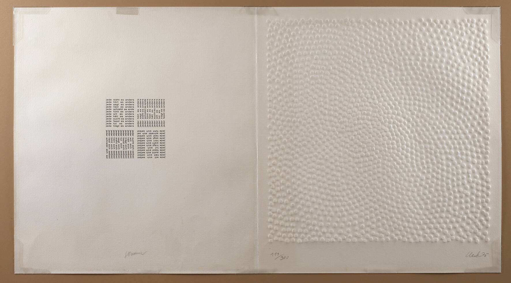 Prof. Günther Uecker, "Interferenzen"