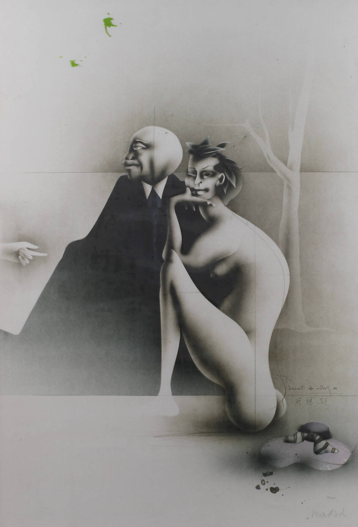 Prof. Paul Wunderlich, "Frühstück im Grünen II"