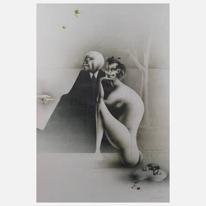 Prof. Paul Wunderlich, "Frühstück im Grünen II"