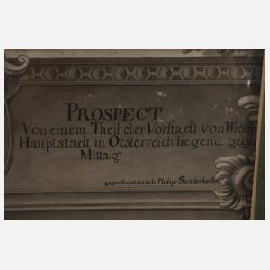 Philip Gunderstorffer, Ansicht der Wiener Vorstadt
