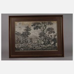 Jacob Lauthner, Bei der Falkenjagd