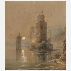 Prof. Caspar Scheuren, Burg im Mondschein