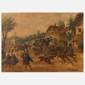 Ludwig Johann Wanke, Fröhliche Kutschfahrt