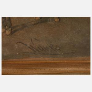 Ludwig Johann Wanke, Vor der Schenke