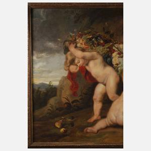 Luise Winter-Pedersen, "Die Früchtegirlande" nach Rubens