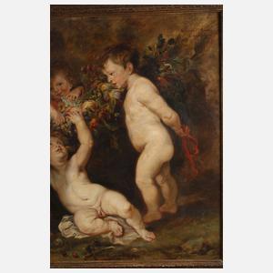 Luise Winter-Pedersen, "Die Früchtegirlande" nach Rubens
