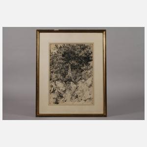 Stanislaw Witkiewicz, attr., Verborgenes Gartentor