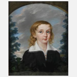 Biedermeierliches Knabenportrait