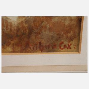 Arthur Cox, Blick auf Burg Gutenfels am Rhein