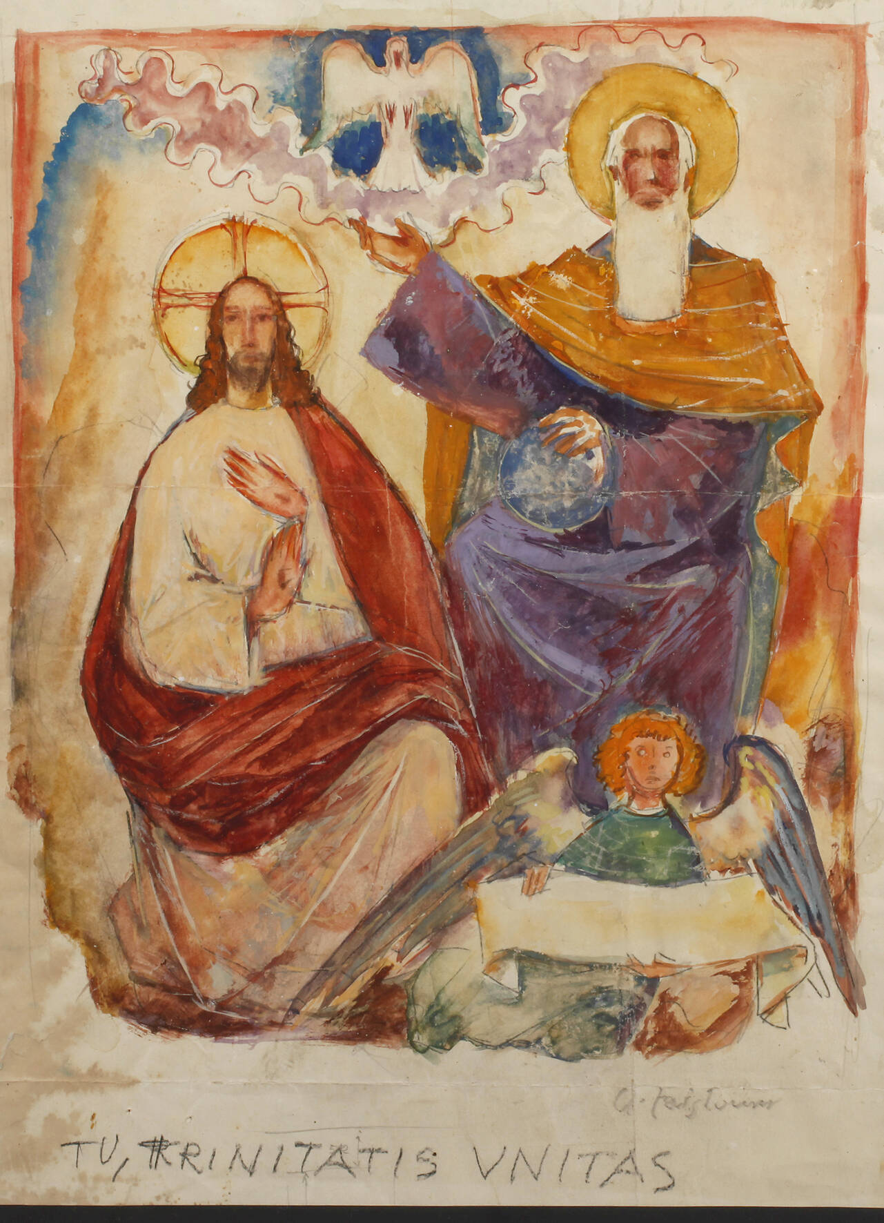 Anton Faistauer, attr., Heilige Dreifaltigkeit