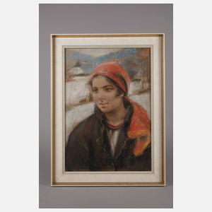 Stanislaw Gorski, Mädchen mit rotem Kopftuch