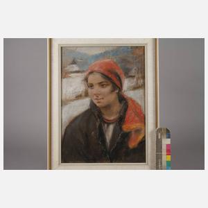 Stanislaw Gorski, Mädchen mit rotem Kopftuch