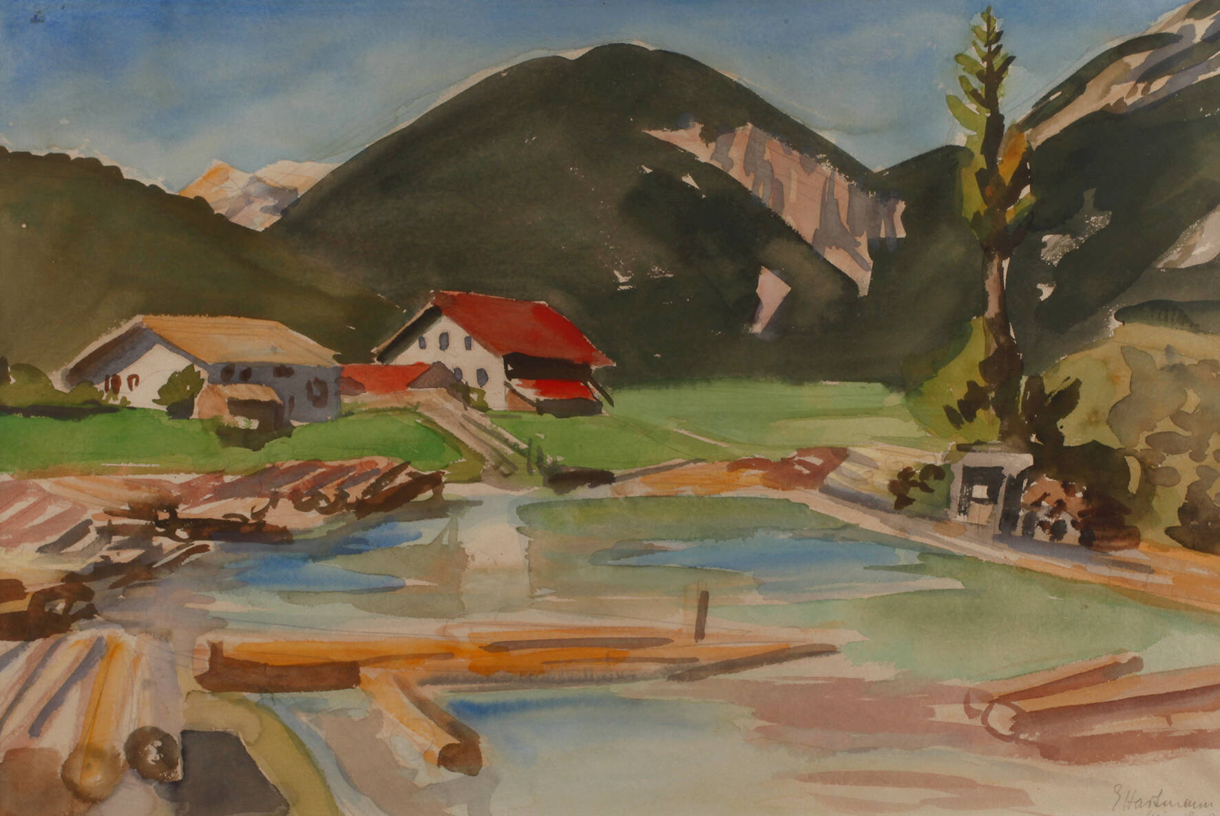 Erich Hartmann, Sommer in den Bergen