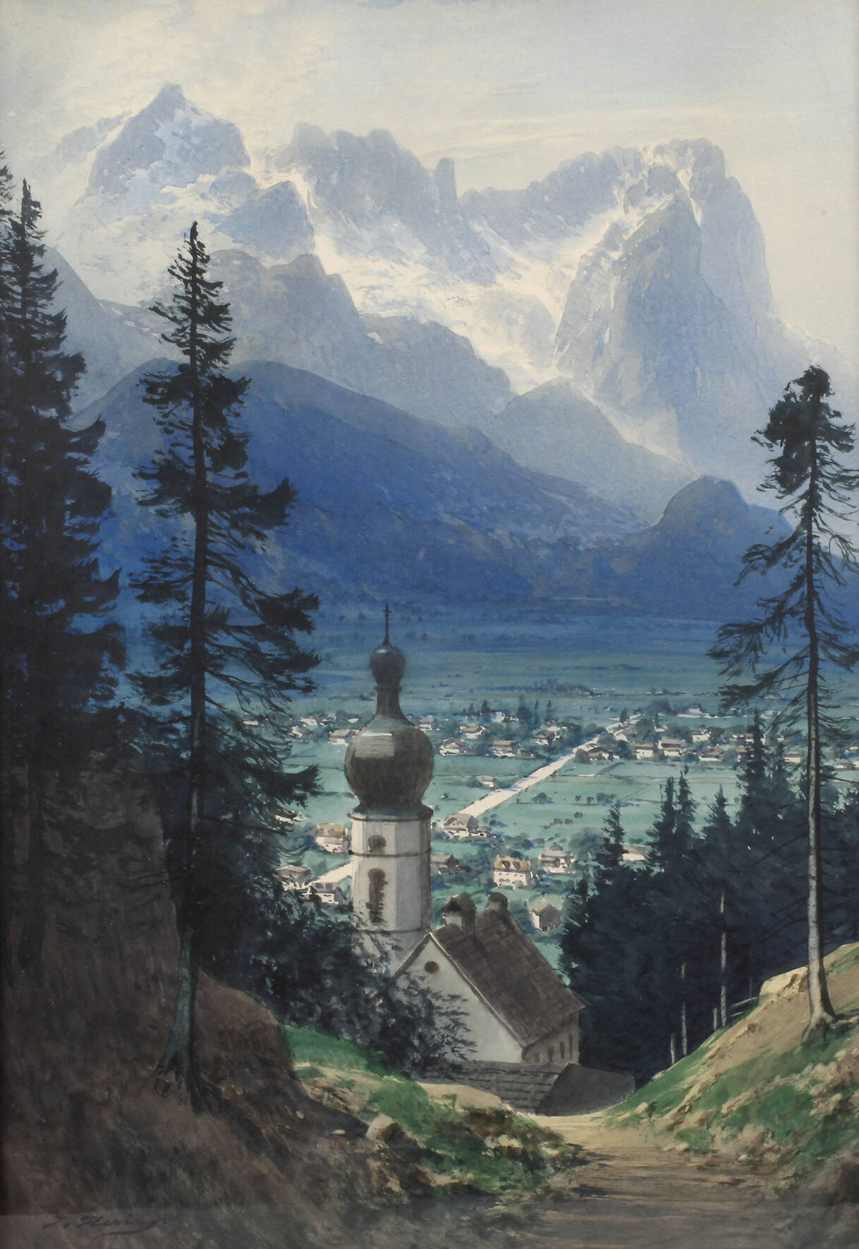 Johann Hering, In den Alpen
