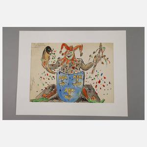 Friedrich Kunitzer, Paar Karnevalsentwürfe