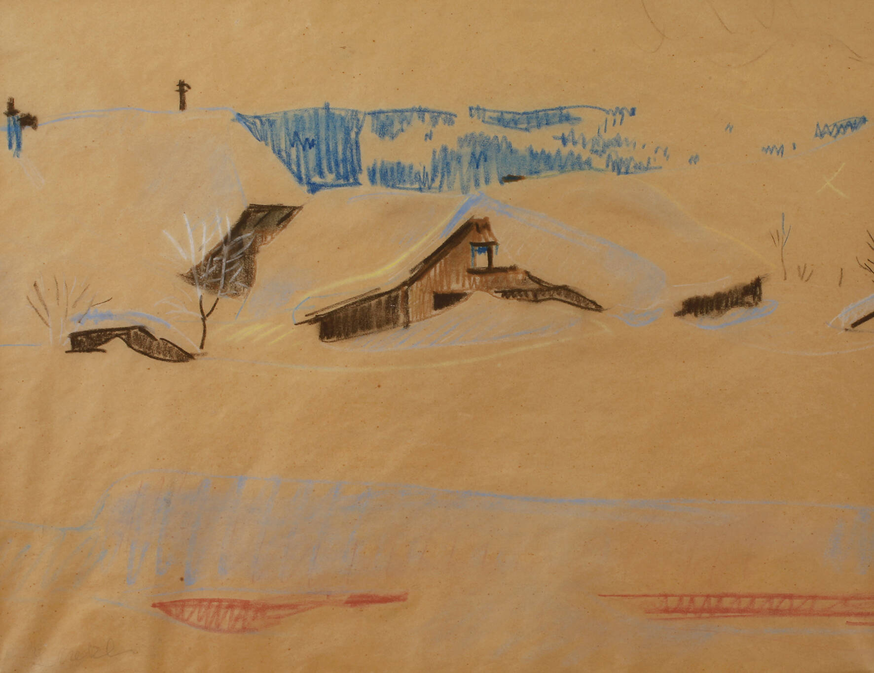 L. Melzer, Winterlandschaft