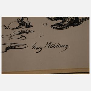 Georg Mühlberg, Drei Illustrationszeichnungen
