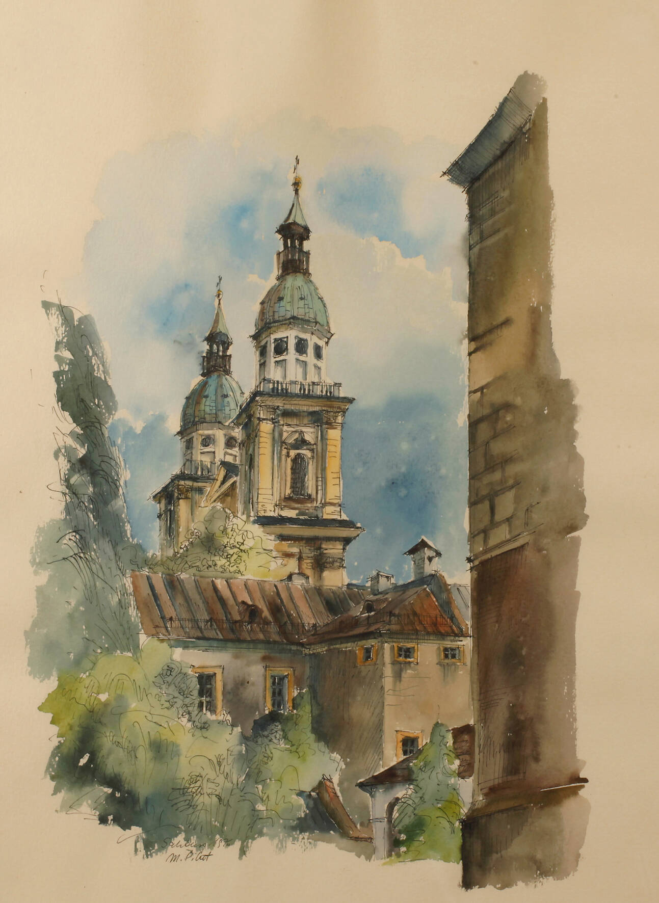 Marie Pilat, Ansicht Salzburger Dom