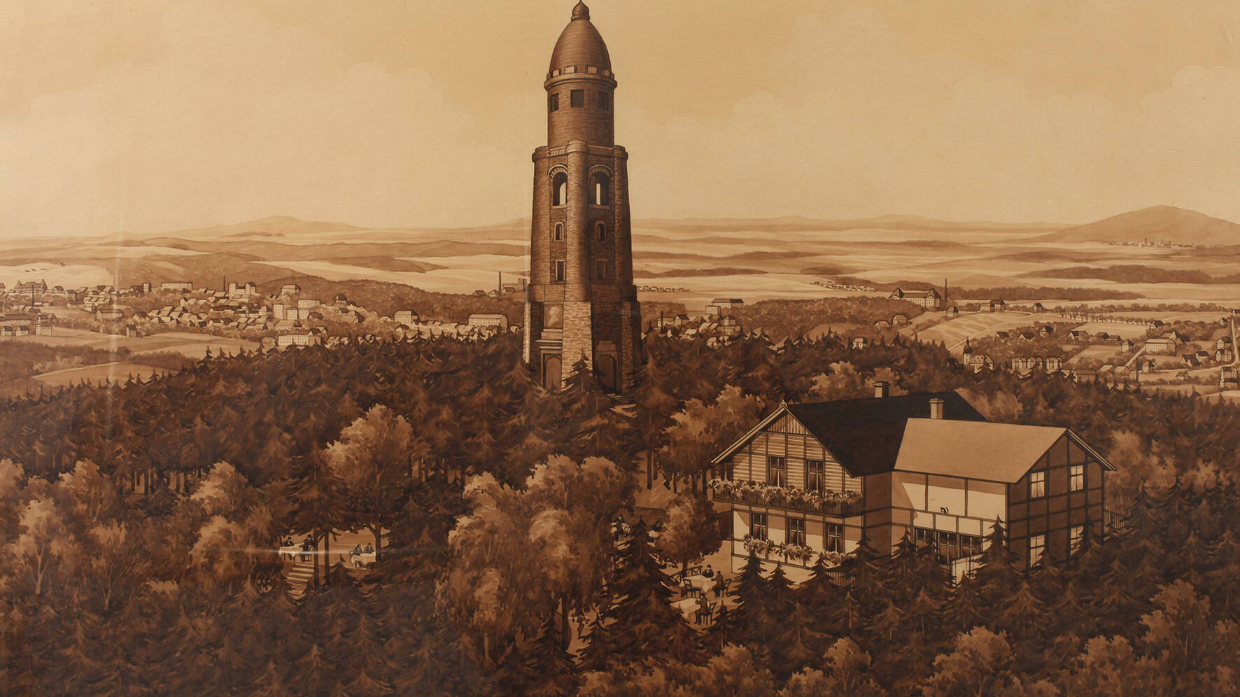Prof. Karl Ringel, Bismarckturm bei Asch