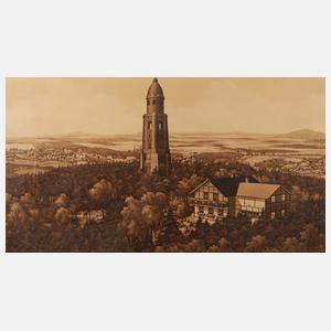 Prof. Karl Ringel, Bismarckturm bei Asch