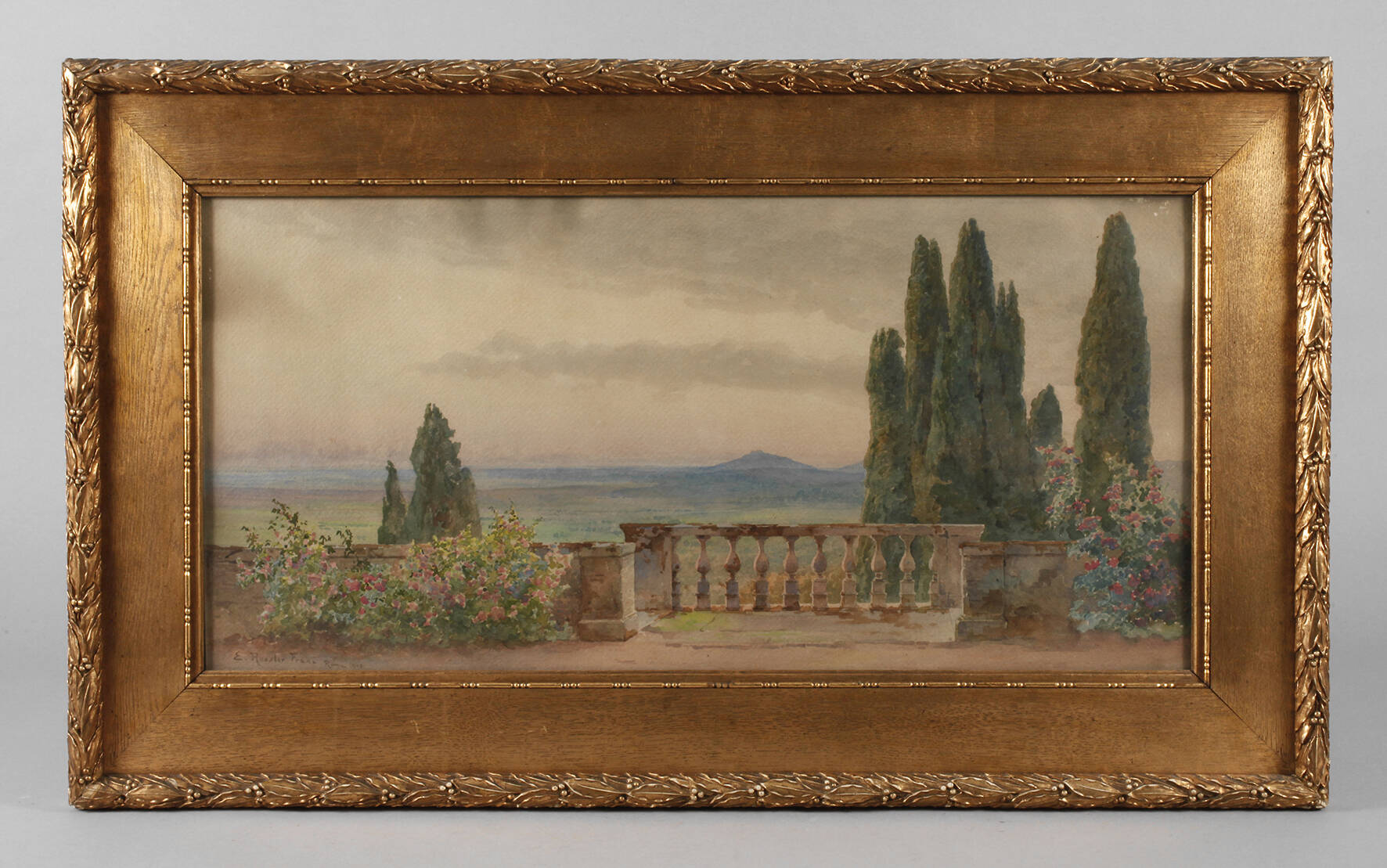 Ettore Roesler Franz, Bei Rom