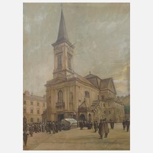 Eduard Schedlbauer, Kalvarienbergkirche in Hernals