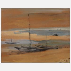 Max Schmidt, Boote am Strand