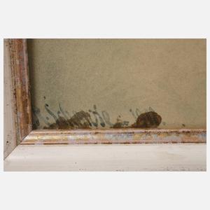 R. Schmole, Pferdewagen im Sturm