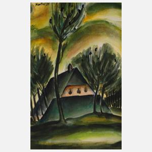 Martel Schwichtenberg, Haus unter Bäumen