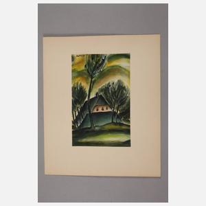 Martel Schwichtenberg, Haus unter Bäumen