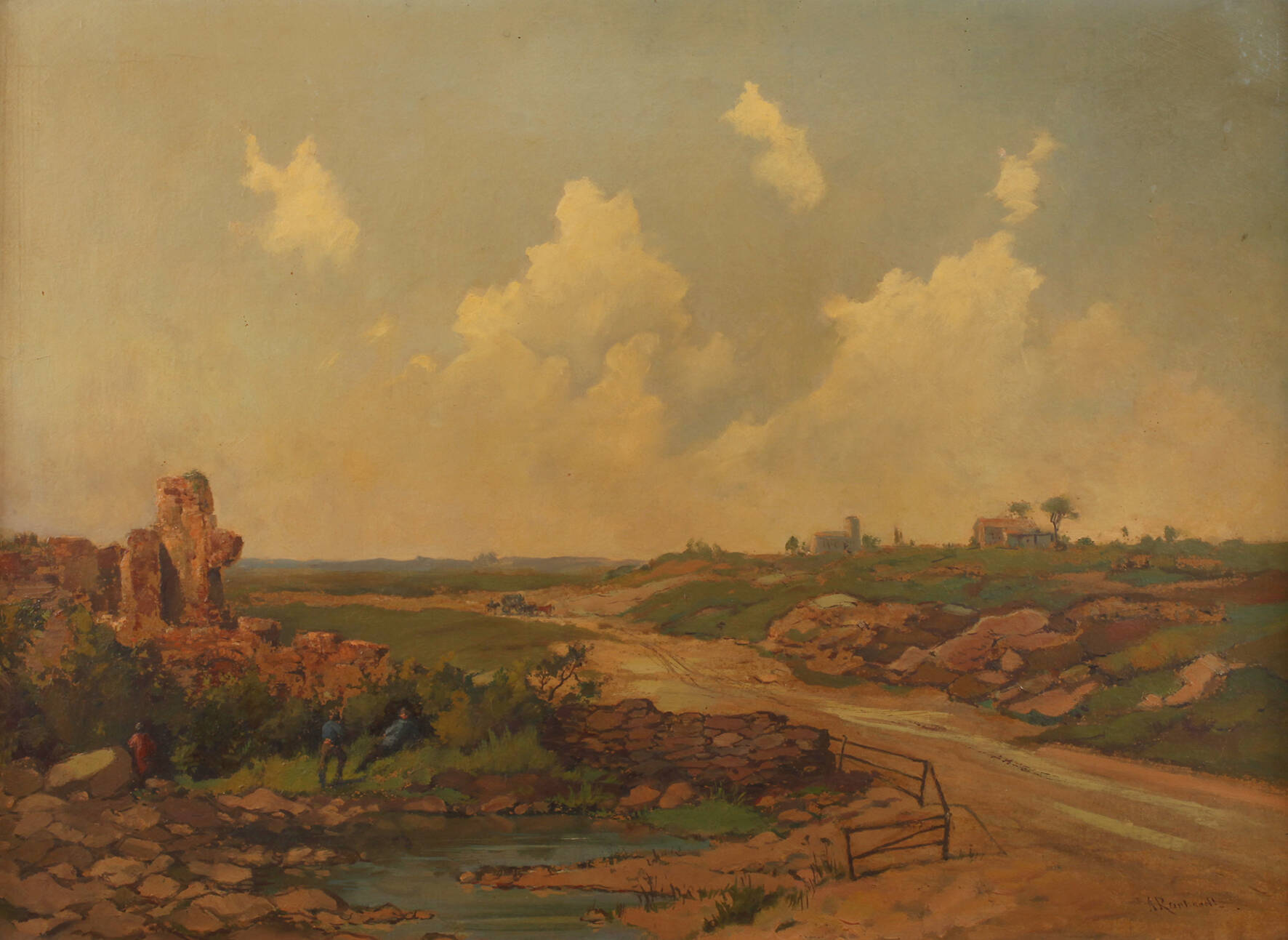 August Reinhardt, Landschaft der Campagna Romana