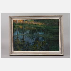 Oskar Seidel, Spiegelungen im Waldsee